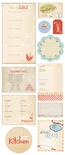 Чипборд Набор "Homemade Chipboard Kitschy Kitchen"