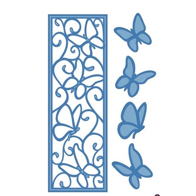 Лезвие Sue Wilson - Mini Striplet Collection Butterflies in Flight Die
