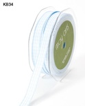 Лента SOLID/CHECK, ширина 9,5мм, цвет LIGHT BLUEE, 90см
