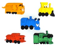 Набор декоративных пуговиц Dress It Up - Choo Choos