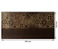 Отрез кожзама с тиснением  золотой фольгой Golden Gears Chocolate 50 х 25 см, ТМ Фабрика Декора