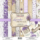Набор скрапбумаги Lavender Provence 20x20см, ТМ Фабрика Декору