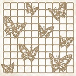 Чипборд Blue Fern Studios - Butterfly Grid