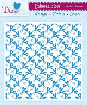 Папка для тиснения от Crafter's Companion - Embossalicious Embossing Folder - Mistletoe Moments15x15 см
