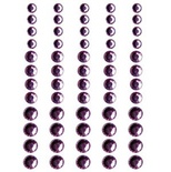 Половинки кристаллов на клеевой основе Queen & Co - Rhinestones Pretty Pink, 60 штук