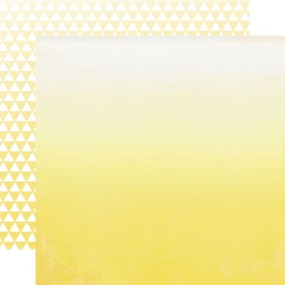 Лист скрапбумаги от Echo Park - Yellow Ombre, 30х30 см