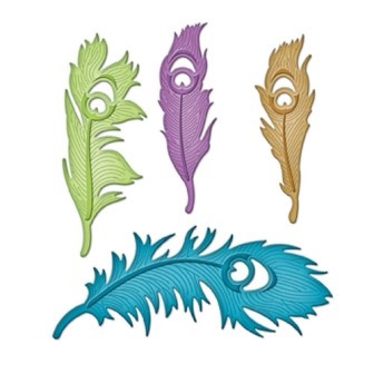Ножи от Spellbinders - Peacock Feathers - Перья павлина