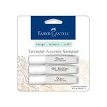 Набор мини - медиумов от Faber Castell - Mix & Match Textural Accents Sampler - Glaze, Gesso, Gel (глазурь, гессо, гель)