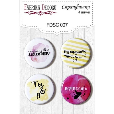 Набор скрапфишек Фабрика Декору из 4 шт. FDSC 007