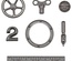 Набор металлических украшений Tim Holtz - Idea-Ology Metal Odds & Ends, 7 штук