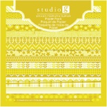 Набор скрапбумаги Studio G - Yellow, цвет желтый, 15х15 см, 15 листов