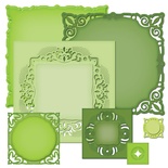 Лезвия Spellbinders - Adorning Squares, 7 шт.