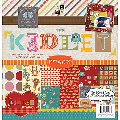Набор бумаги DCWV - Kidlet, 30х30 см, 24 листа