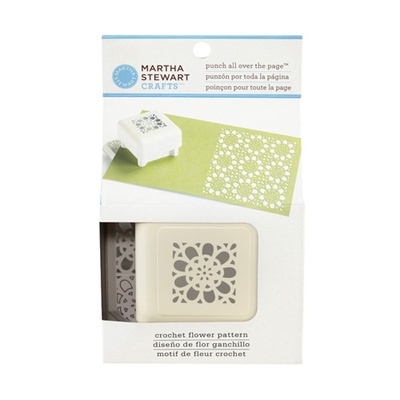 Фигурный дырокол для всей страницы Martha Stewart - Crochet Flower Pattern Punch All Over the Page