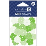 Набор бумажных цветов Studio G - Green, цвет зеленый, 20 штук