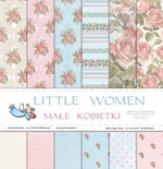 Набор бумаги от Galeria Papieru - Little Women, 30x30, 12 листов