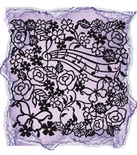 Трафарет (маска)  от Viva-decor 29х29см "Цветы и ноты"