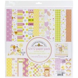 Набор бумаги для скрапбукинга от Doodlebug - Bundle Of Joy, 30х30 см, 12+1 лист