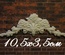 Пластиковый декор от Е.В.А - Вензель, 10,5х3,5 см