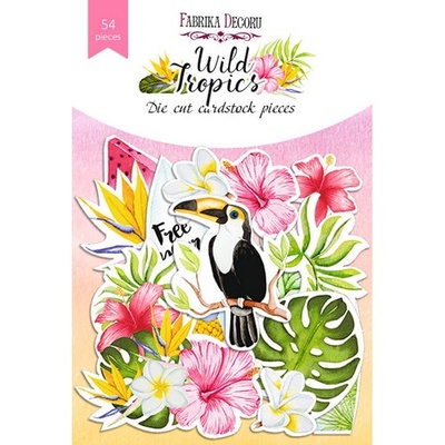 Набор высечек Wild Tropics, 54шт, ТМ Фабрика Декора