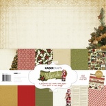 Набір новорічного скраппаперу від Kaisercraft - Yuletide PAPER PACK, 12 л.