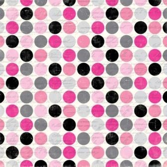 Лист двусторонней бумаги от Echo Park-Script Polka Dot