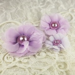 ЦЕНА СНИЖЕНА! Тканевые цветочки  от Prima -   Dora -  Millinery Collection, 3 шт.