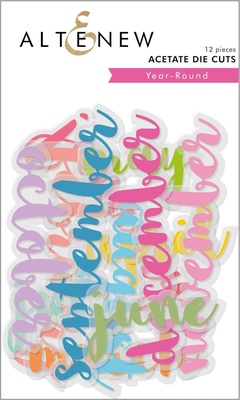 Набор высечек от Altenew - Year-Round Acetate Die Cuts, 12 шт.