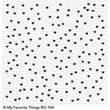 Резиновый штамп My Favorite Things - BG Scattered Hearts Background
