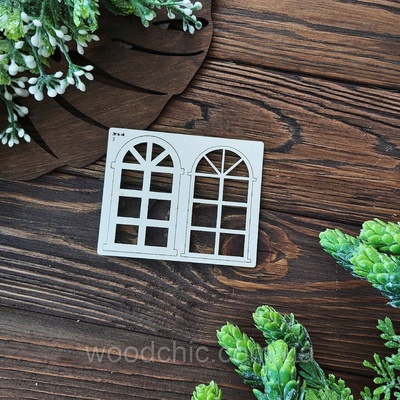 Чипборд Окно 2 3д от WOODchic, 7 см