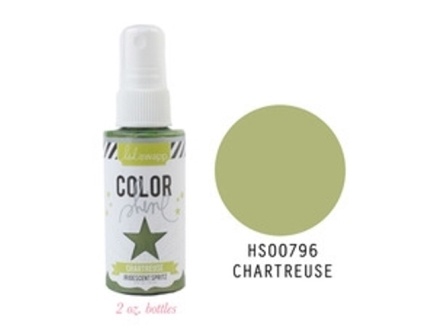 Краска - спрей от Heidi Swapp с перламутровым блеском - CHARTREUSE - COLOR SHINE SPRITZ, 50мл