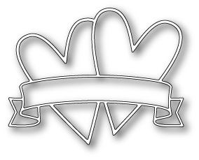 Ножи от Memory Box - DIES -Double Heart Banner