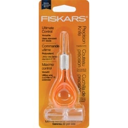 Макетный нож FISKARS - Fingertip Control Craft Knife, с упором для пальца