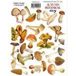 Набор наклеек (стикеров) 21 шт Autumn botanical diary 223, ТМ Фабрика Декора.