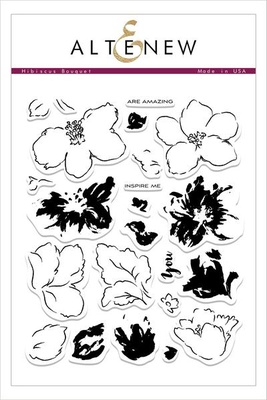 Набор штампов от Altenew - Hibiscus Bouquet - Букет гибискуса