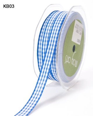Лента SOLID/CHECK, ширина 9,5 мм, цвет ROYAL BLUE, 90 см