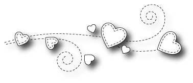 Нож для вырубки от Poppystamps - Heart Breeze