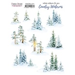 Набір наклейок (стікерів) 9шт Country winter #271