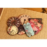 ЦЕНА СНИЖЕНА! Набор деревянных украшений Prima - Часы и билетики - Wood Clocks & Tickets Rosarian
