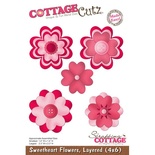 Лезвие CottageCutz - Sweetheart Flowers, Layered, 10х15 см