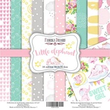 Набор скрапбумаги Little elephant, 30,5x30,5см, Фабрика Декора