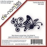 Лезвие Die-Namites - Swirly Butterfly