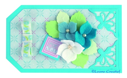 Лезвия от LeaCreaDesign - Corner flowers cut, 5 эл.