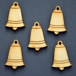 Деревянная фигурка WOOD-071 - Колокольчик, 1 штука