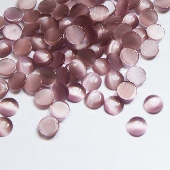 Кабошон Purple, 8мм, цвет сиреневый, 10 шт.