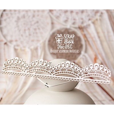 Чипборд ScrapBox - Бордюр Кружево (большой) Hw-093