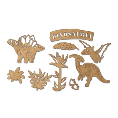 Набор чипбордов Dinosauria 10х15 см 680, цвет крафт, ТМ Фабрика Декора