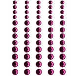 Половинки кристаллов на клеевой основе Queen & Co - Rhinestones Orchid, 60 штук