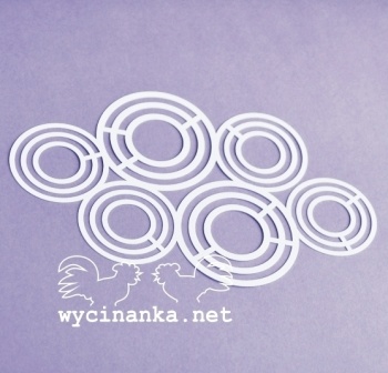 Маска-шаблон от Wycinanka - Фон из кругов 1