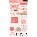 Набор наклеек Teresa Collins Designs - You Are My Happy - Chipboard Elements